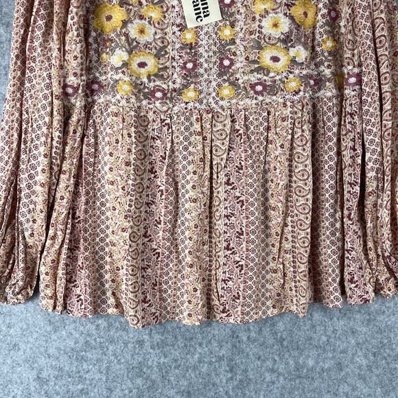 Savanna Jane Embroidered Top Womens 1X Floral Babydoll Boho Peasant Flowy NEW - Picture 3 of 12